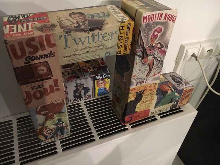 Lettres carton vintage