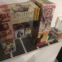 Lettres carton vintage