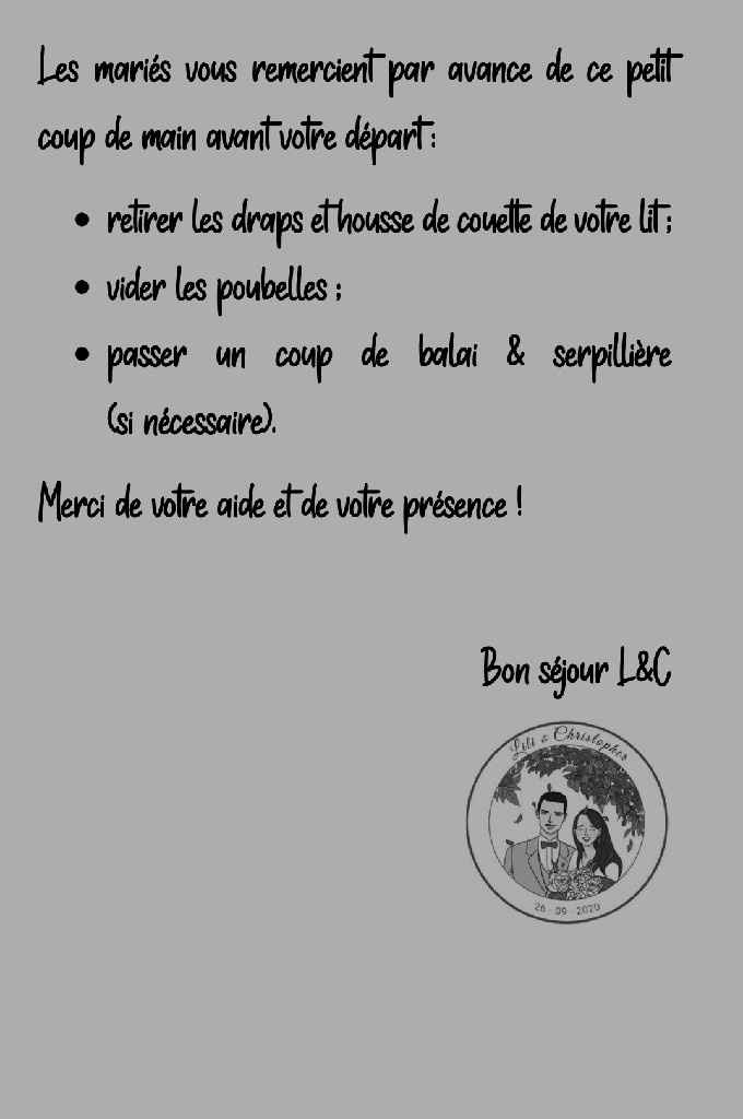 Consignes invités - 1
