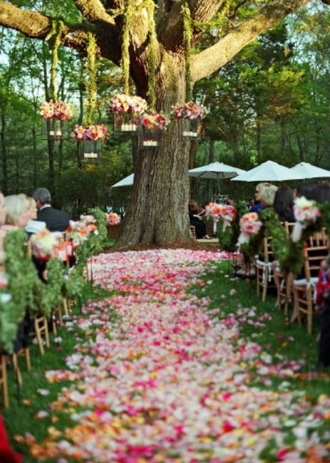 Décoration cérémonie laïque rose 3