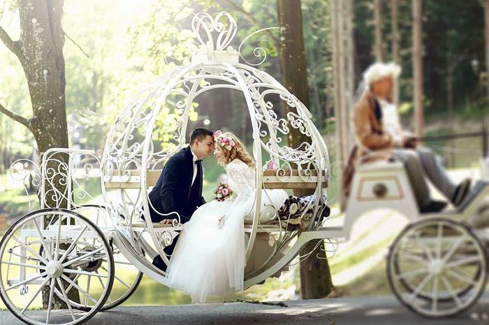 Une arrivée des mariés originale 1