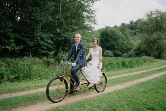 Une arrivée des mariés originale 8