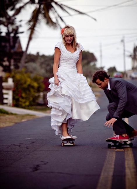 Une arrivée des mariés originale 11