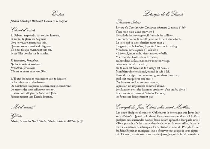 Livret de messe 5