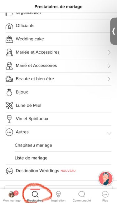 Liste de cadeaux de mariage 1