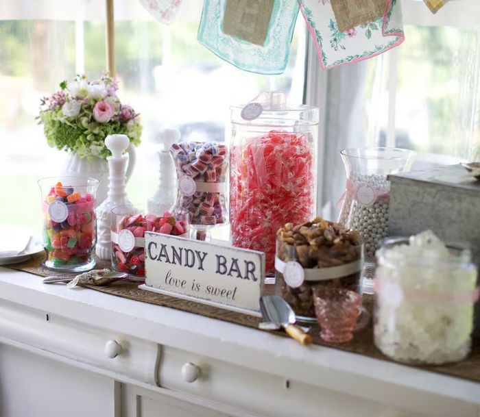 Idée déco pour bar à bonbons 🍬 1