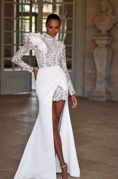 Tendance 2025: les mini robes de mariée 9