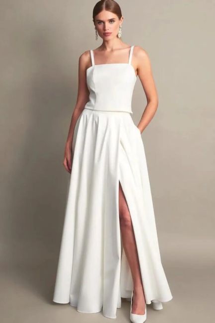 Une tenue de mariée en 2 parties 8