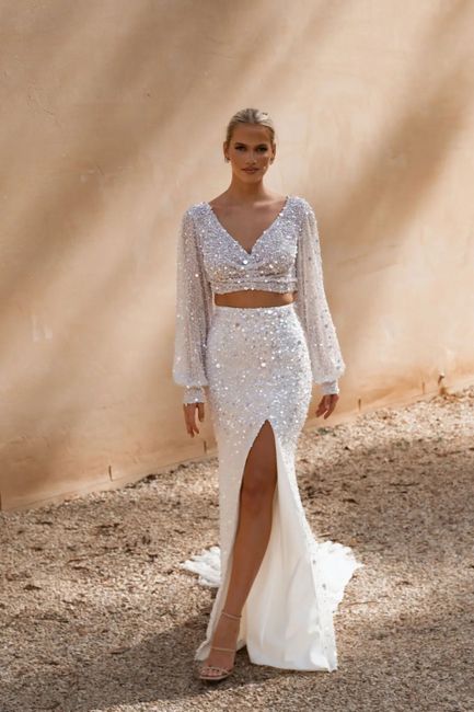 Une tenue de mariée en 2 parties 13