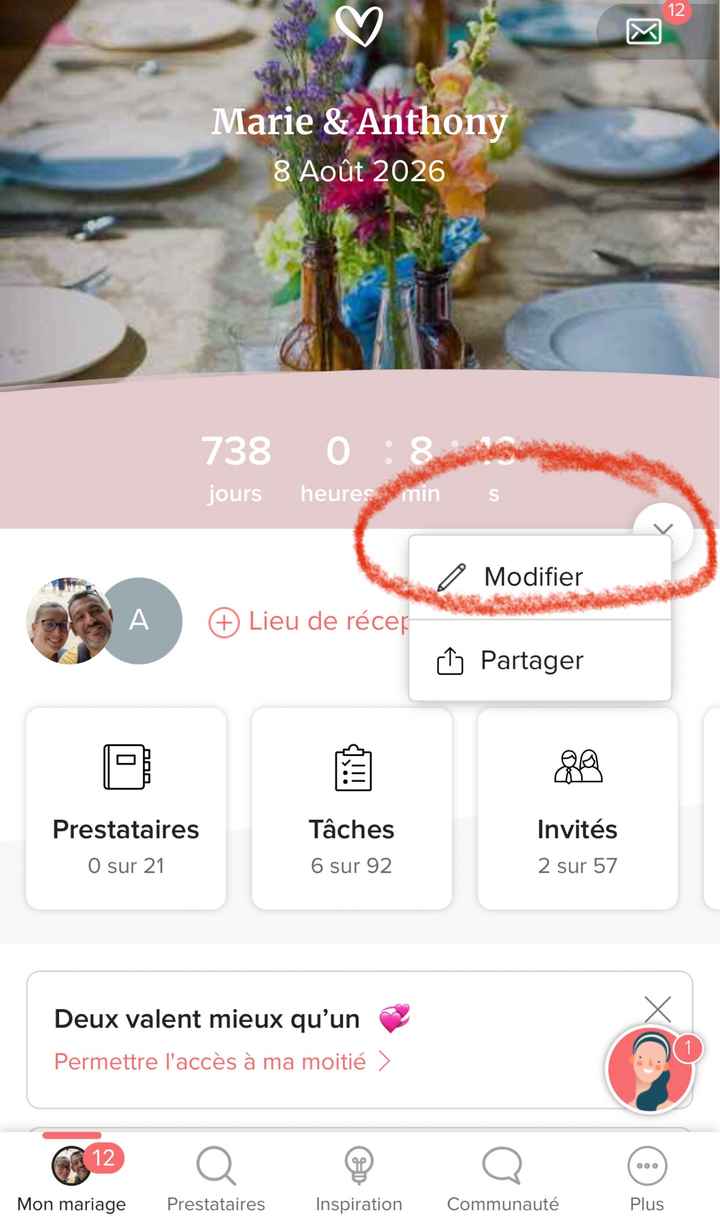 Changement de date - 1