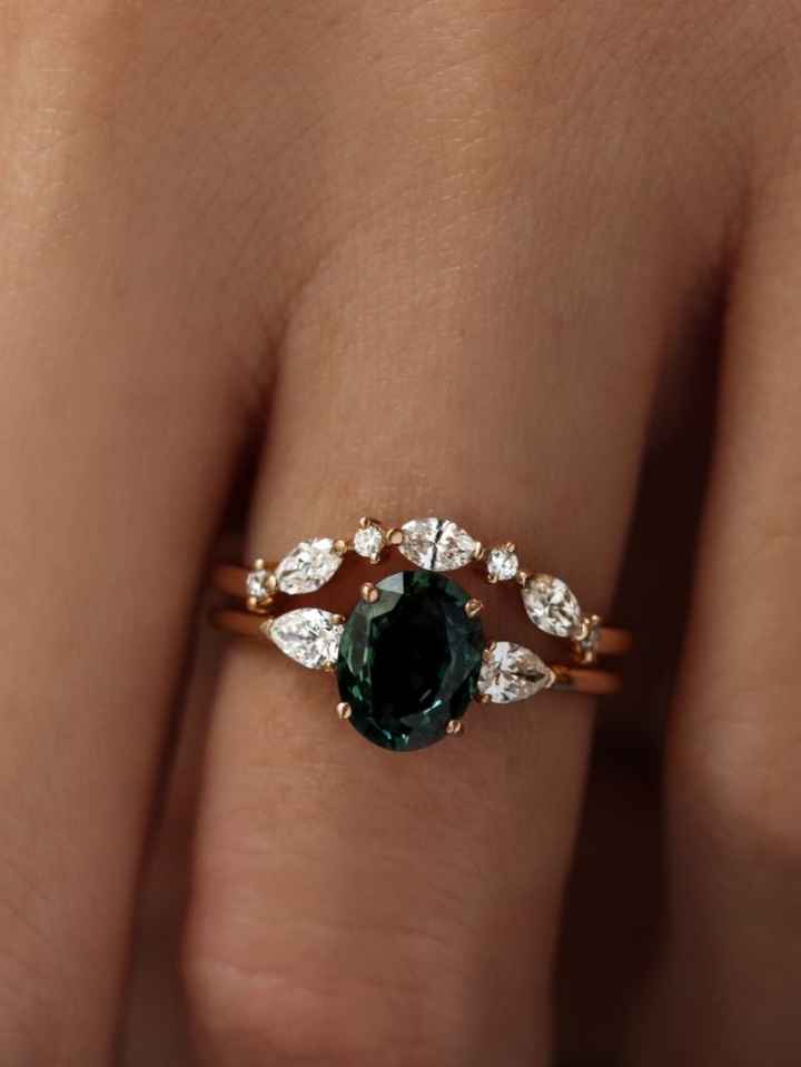Alliance avec bague de fiançailles - 2