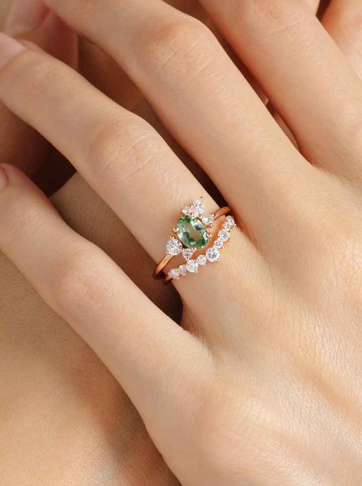Alliance avec bague de fiançailles - 3