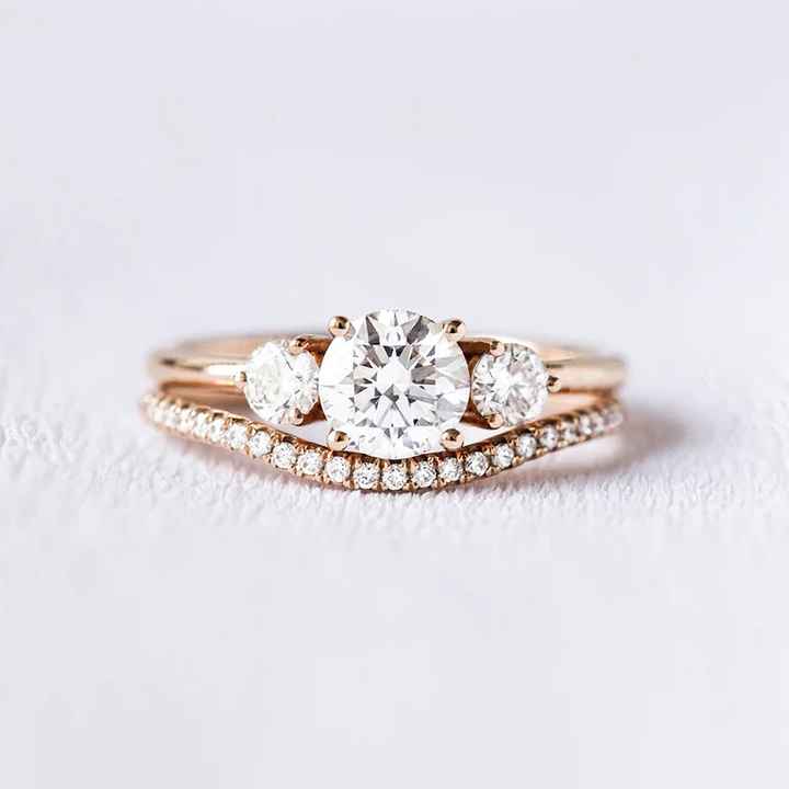 Alliance avec bague de fiançailles - 6