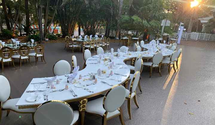 Disposition des tables en serpentin - 1
