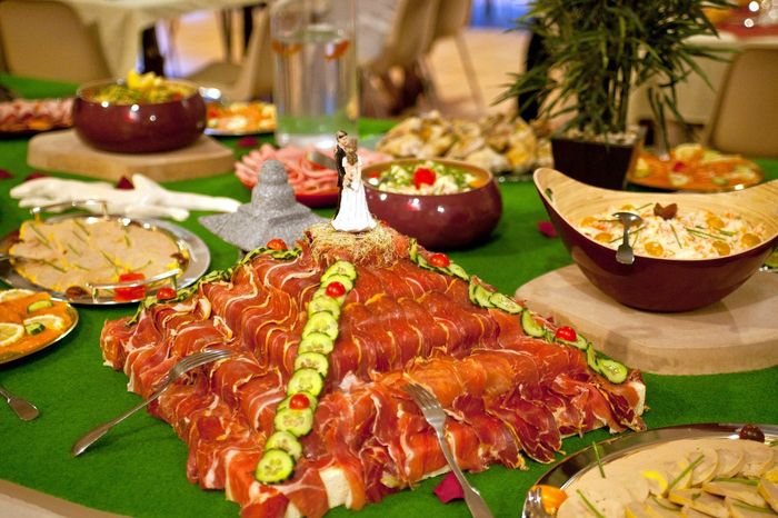 Notre buffet. 15.99euros/pers