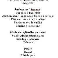 Menu  Mariage Dom 