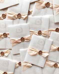 Ruban soie et sceau de cire - Faire-part - 1