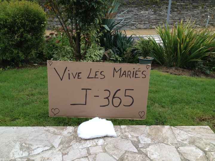 J-365 avant notre mariage! ? - 1