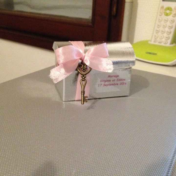 coffre contenant dragées " habillé" n°2