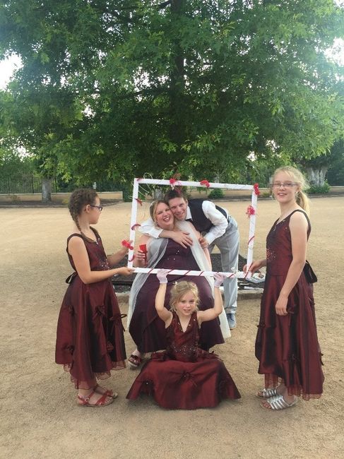 La petite famille qui pose