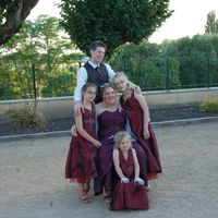 Les mariés et leurs enfants