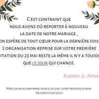 Mariage reporté, de nouveau faire part ou pas? - 2