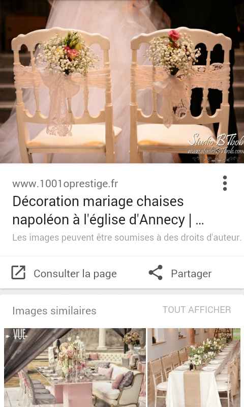 Que mettre sur des chaises napoléons blanches - 2