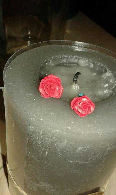 Premières roses en pate fimo - 2