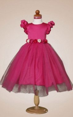 Robe cortège fushia
