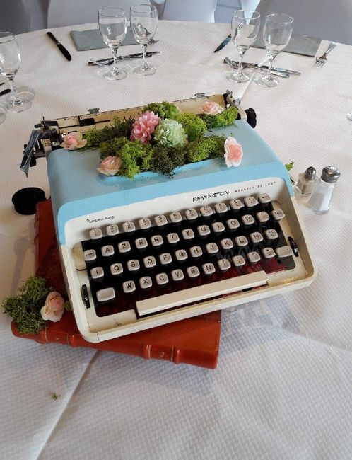 Machine à écrire + cactus - 3