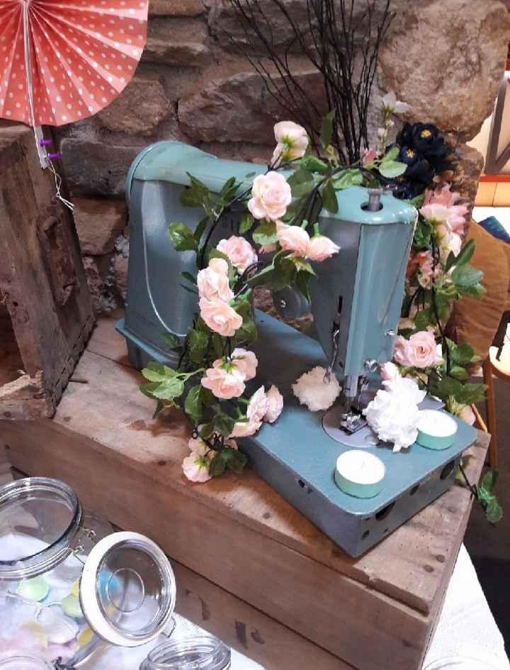 Machine à écrire + cactus - 1