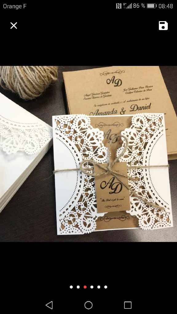 Faire part theme champetre - 1
