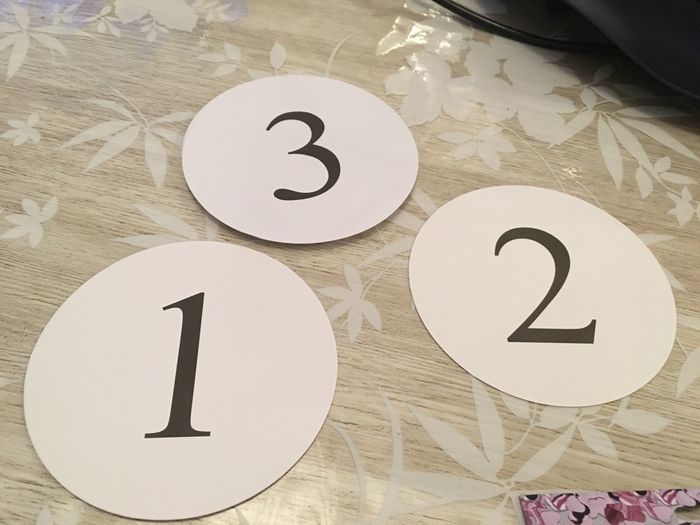 J'ai reçu mes numéros de table ! - 1