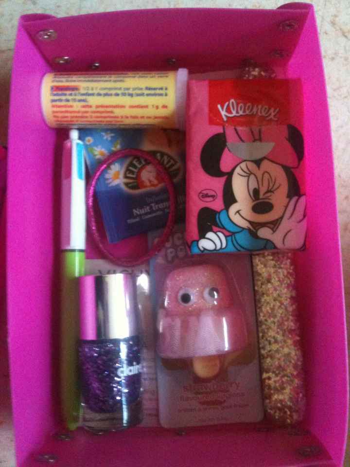 interieur du kit de la parfaite bridesmaid :=)