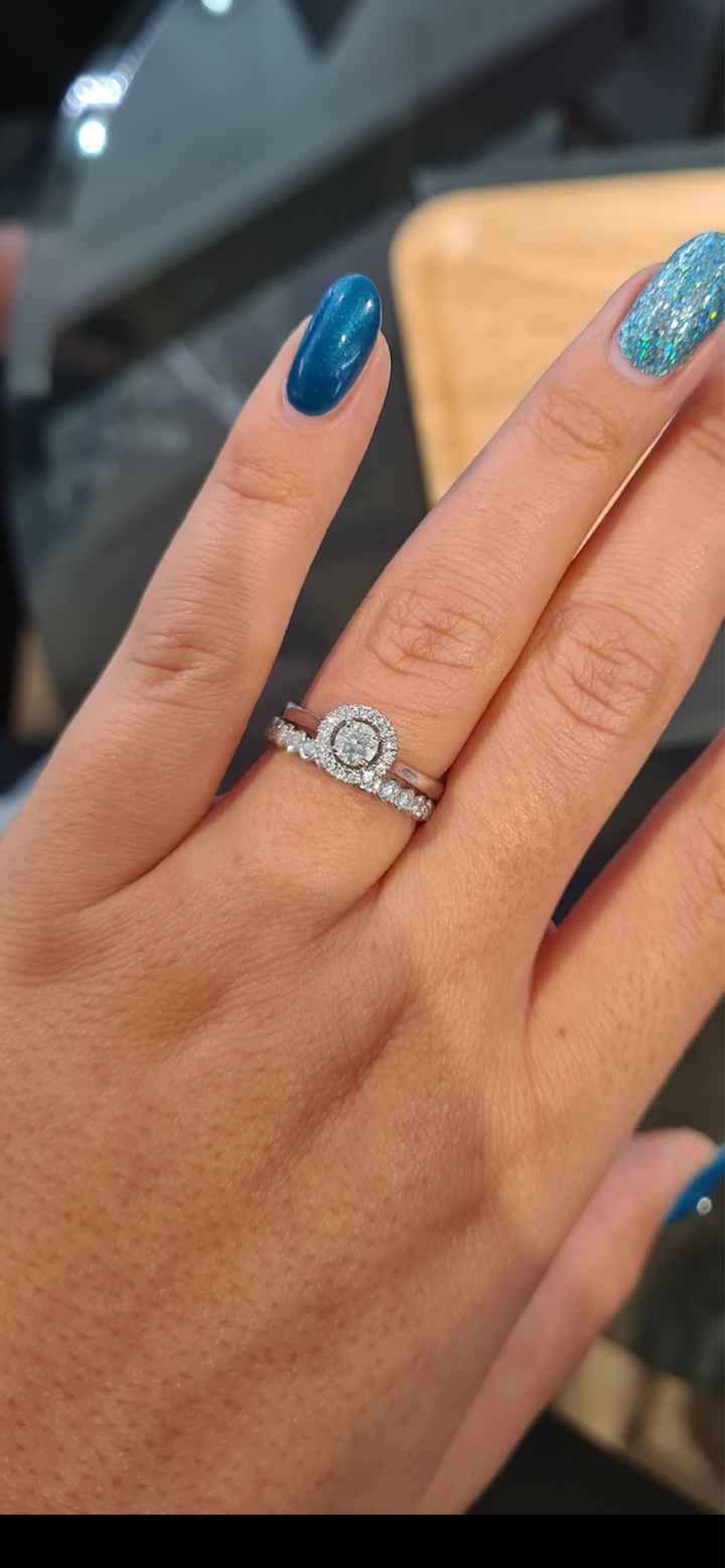 Association bague de fiançailles + alliance - 1