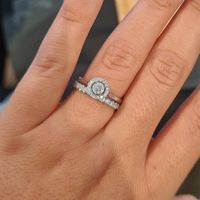 Association bague de fiançailles + alliance - 1