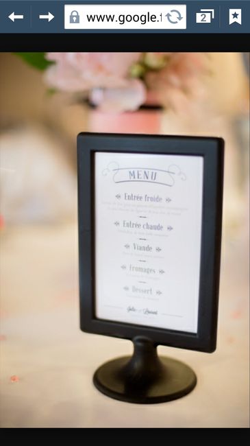 Mise en page menu - 1