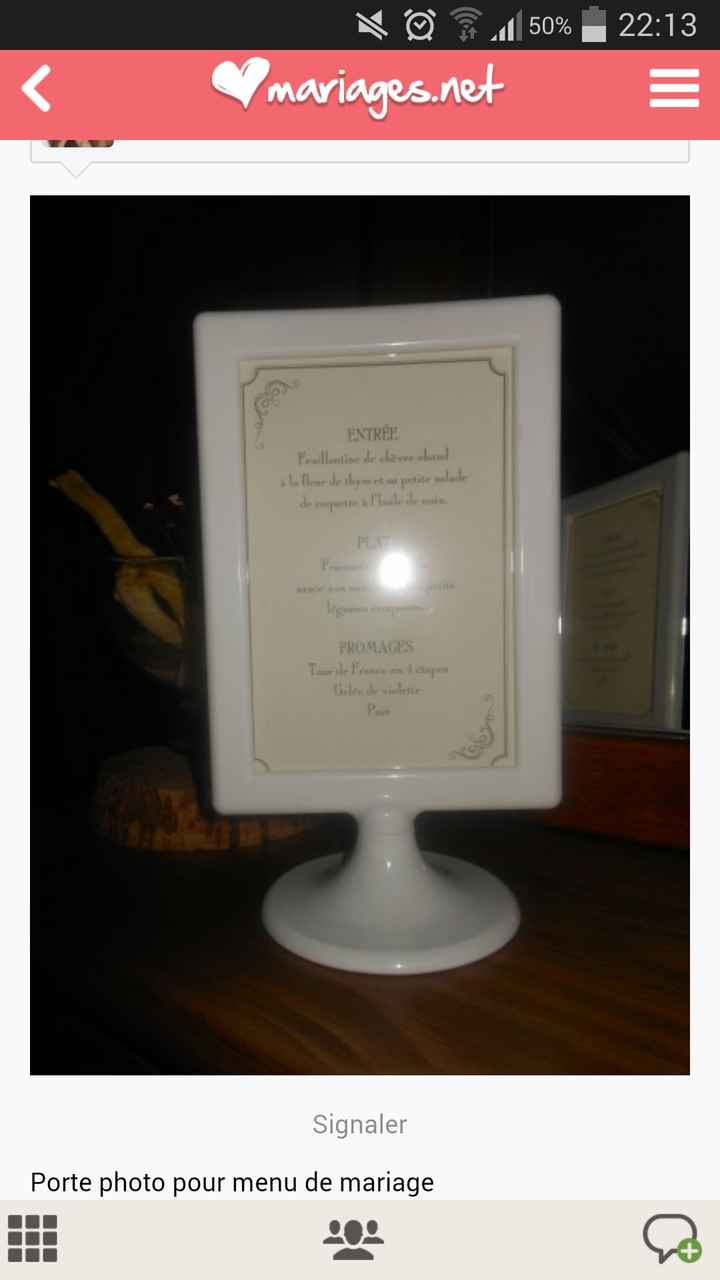 Celles qui utilisent les cadres ikea pour le menu - 1