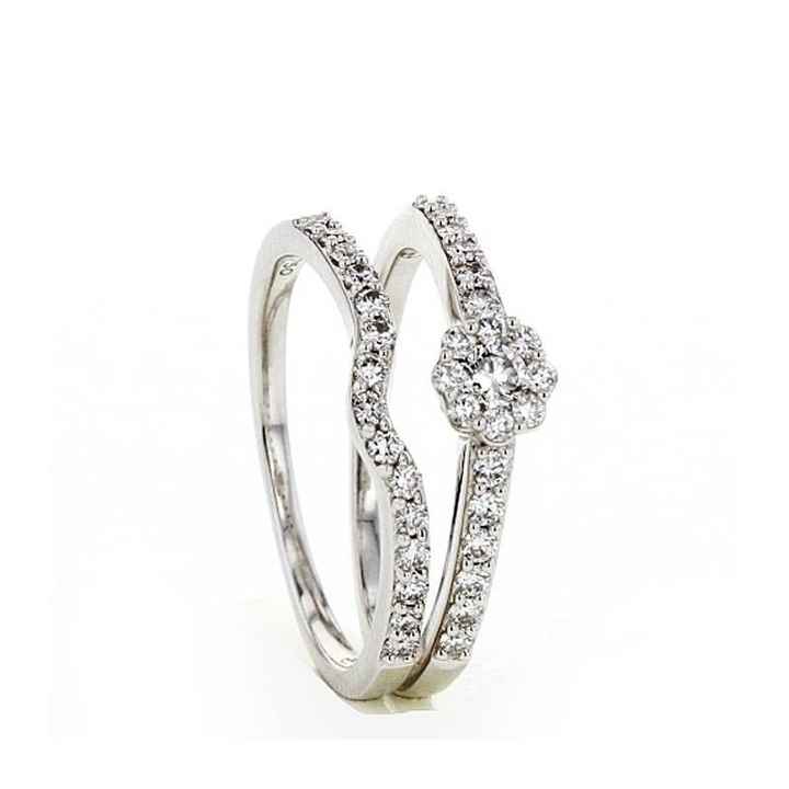 Duo bague de fiancaille - alliance