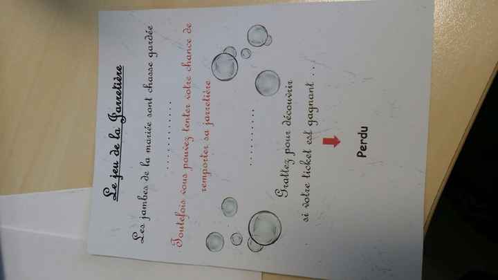 jeu de la jarretière il me manque les pastilles a gratter pour cacher le perdu