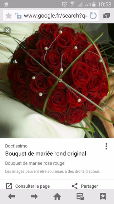 mon bouquet rond et rouge