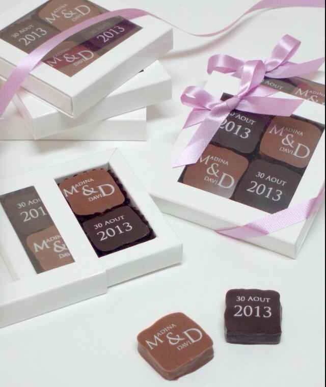 Chocolats personnalisés