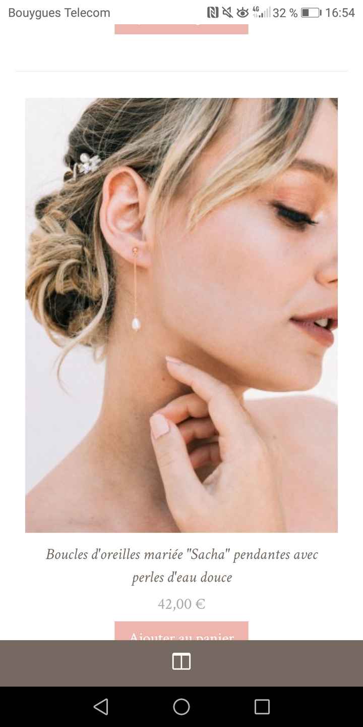 Coiffure/boucle d'oreilles - 1