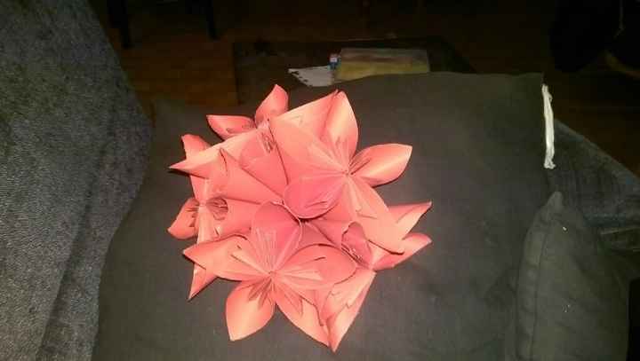 Bouquet de fleurs origami - 2