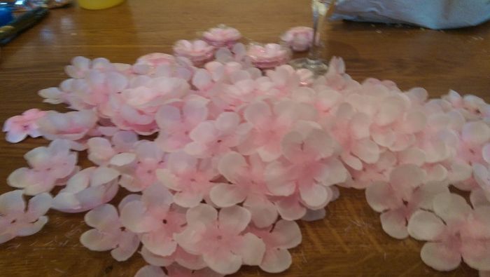 fleurs de cerisier en tissu détachées...