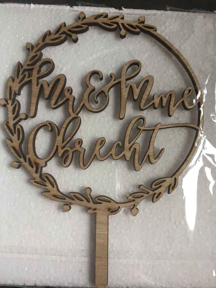 Cake topper ❤️ - 1