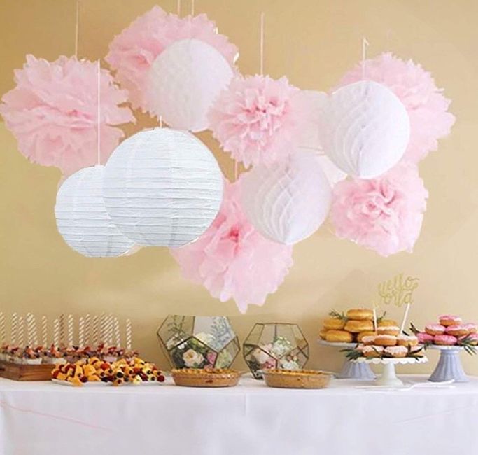 Décoration plafond- boules en papier - 1