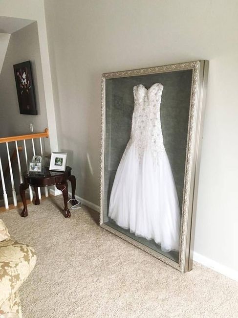 Que faire de sa robe après le mariage : 2. L'exposer 3