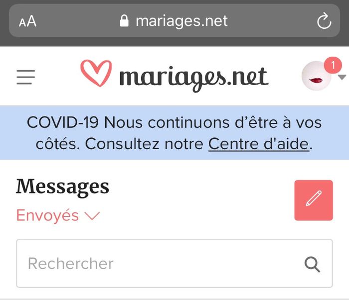 Retrouver les messages envoyés - 1