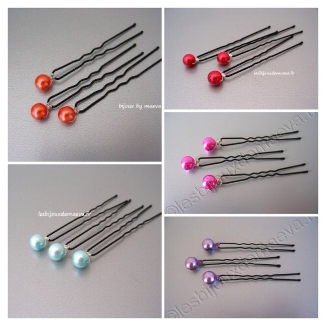 Accessoire de cheveux coloré - 1
